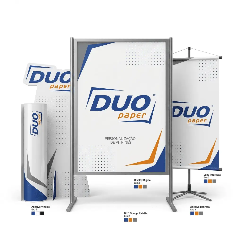 Personalização de vitrines comerciais