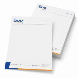 Papel timbrado personalizado - DuoPaper